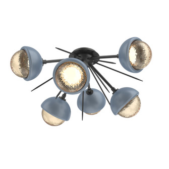 Cabochon Semi Flush Mount Matte Black (1289|CLB0093-02-MB-A-L1-BU)