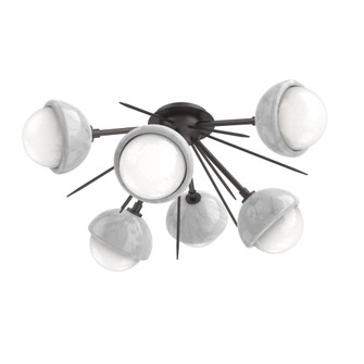 Cabochon Semi Flush Mount Graphite (1289|CLB0093-02-GP-WL-L3-WM)