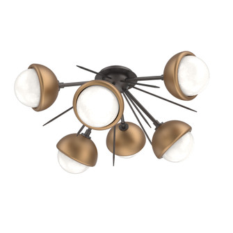 Cabochon Semi Flush Mount Graphite (1289|CLB0093-02-GP-WL-L3-NB)