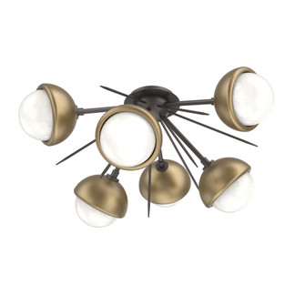 Cabochon Semi Flush Mount Graphite (1289|CLB0093-02-GP-WL-L3-GB)