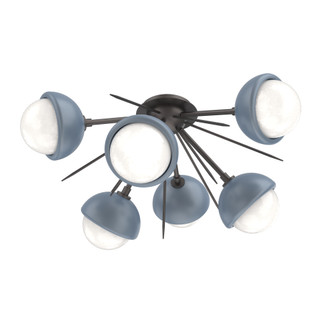Cabochon Semi Flush Mount Graphite (1289|CLB0093-02-GP-WL-L3-BU)