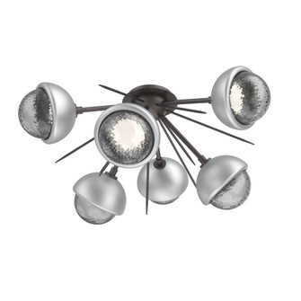 Cabochon Semi Flush Mount Graphite (1289|CLB0093-02-GP-S-L3-CS)