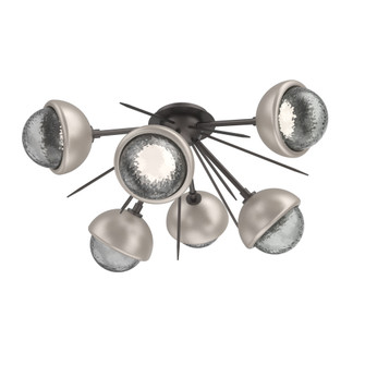 Cabochon Semi Flush Mount Graphite (1289|CLB0093-02-GP-S-L3-BS)
