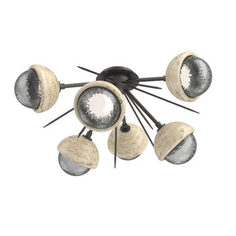 Cabochon Semi Flush Mount Graphite (1289|CLB0093-02-GP-S-L1-TR)