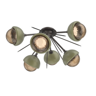 Cabochon Semi Flush Mount Graphite (1289|CLB0093-02-GP-B-L1-GE)