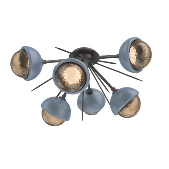 Cabochon Semi Flush Mount Graphite (1289|CLB0093-02-GP-B-L1-BU)