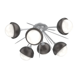Cabochon Semi Flush Mount Classic Silver (1289|CLB0093-02-CS-WL-L3-GP)