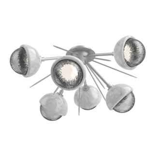 Cabochon Semi Flush Mount Classic Silver (1289|CLB0093-02-CS-S-L3-WM)