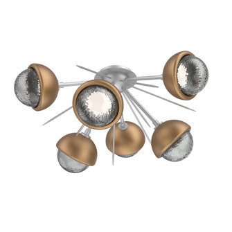 Cabochon Semi Flush Mount Classic Silver (1289|CLB0093-02-CS-S-L3-NB)