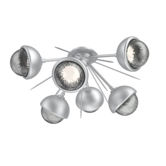 Cabochon Semi Flush Mount Classic Silver (1289|CLB0093-02-CS-S-L3-MS)