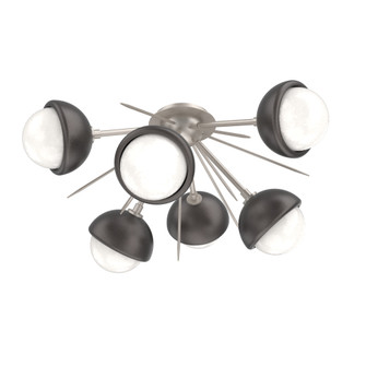 Cabochon Semi Flush Mount Beige Silver (1289|CLB0093-02-BS-WL-L3-GP)
