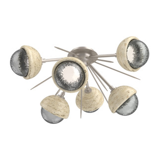 Cabochon Semi Flush Mount Beige Silver (1289|CLB0093-02-BS-S-L1-TR)