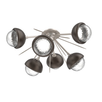 Cabochon Semi Flush Mount Beige Silver (1289|CLB0093-02-BS-C-L3-FB)