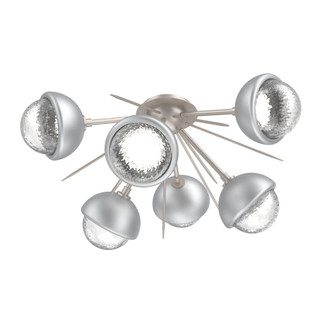 Cabochon Semi Flush Mount Beige Silver (1289|CLB0093-02-BS-C-L3-CS)