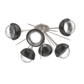 Cabochon Semi Flush Mount Beige Silver (1289|CLB0093-02-BS-C-L1-MB)
