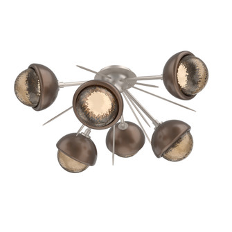 Cabochon Semi Flush Mount Beige Silver (1289|CLB0093-02-BS-B-L3-BB)