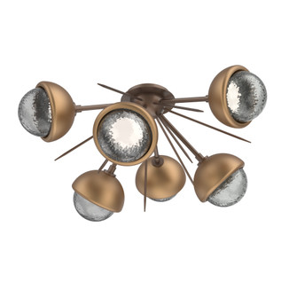 Cabochon Semi Flush Mount Burnished Bronze (1289|CLB0093-02-BB-S-L3-NB)