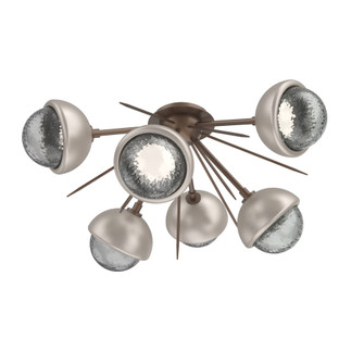 Cabochon Semi Flush Mount Burnished Bronze (1289|CLB0093-02-BB-S-L3-BS)