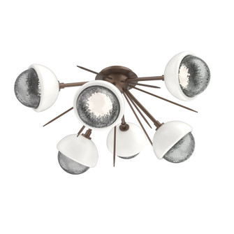 Cabochon Semi Flush Mount Burnished Bronze (1289|CLB0093-02-BB-S-L1-WI)