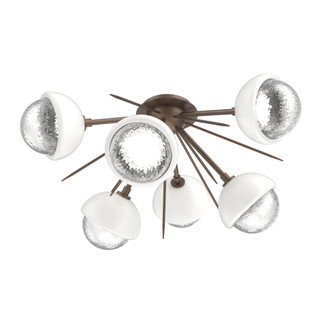 Cabochon Semi Flush Mount Burnished Bronze (1289|CLB0093-02-BB-C-L3-WI)