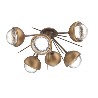 Cabochon Semi Flush Mount Burnished Bronze (1289|CLB0093-02-BB-C-L3-NB)