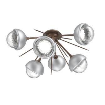 Cabochon Semi Flush Mount Burnished Bronze (1289|CLB0093-02-BB-C-L3-CS)