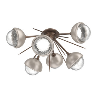 Cabochon Semi Flush Mount Burnished Bronze (1289|CLB0093-02-BB-C-L3-BS)