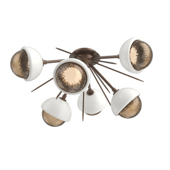 Cabochon Semi Flush Mount Burnished Bronze (1289|CLB0093-02-BB-B-L3-WI)