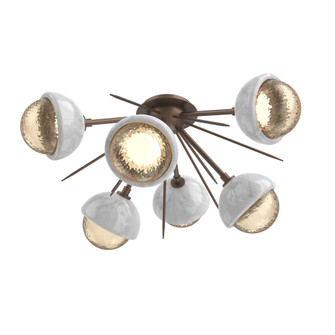 Cabochon Semi Flush Mount Burnished Bronze (1289|CLB0093-02-BB-A-L3-WM)