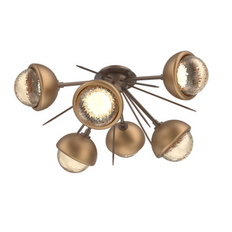 Cabochon Semi Flush Mount Burnished Bronze (1289|CLB0093-02-BB-A-L3-NB)