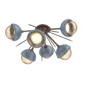 Cabochon Semi Flush Mount Burnished Bronze (1289|CLB0093-02-BB-A-L3-BU)