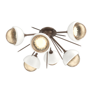 Cabochon Semi Flush Mount Burnished Bronze (1289|CLB0093-02-BB-A-L1-WI)