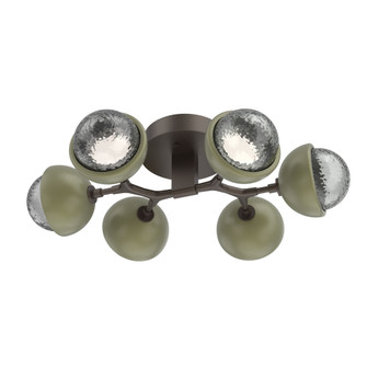 Cabochon Flush Mount Flat Bronze (1289|CLB0093-01-FB-S-L3-GE)
