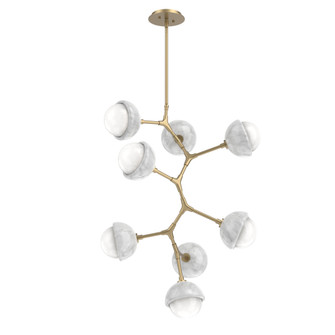 Cabochon Chandelier Large Pendant Gilded Brass (1289|CHB0093-VB-GB-WL-001-L3-WM)