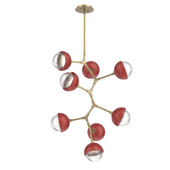 Cabochon Chandelier Large Pendant Gilded Brass (1289|CHB0093-VB-GB-C-001-L3-RE)