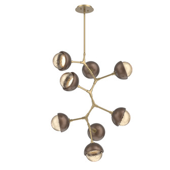 Cabochon Chandelier Large Pendant Gilded Brass (1289|CHB0093-VB-GB-A-001-L1-BB)
