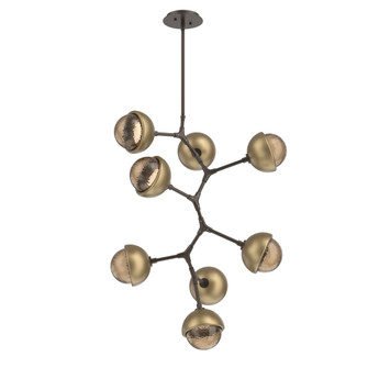 Cabochon Chandelier Large Pendant Flat Bronze (1289|CHB0093-VB-FB-B-001-L1-GB)