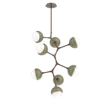Cabochon Chandelier Large Pendant Burnished Bronze (1289|CHB0093-VB-BB-WL-001-L3-GE)