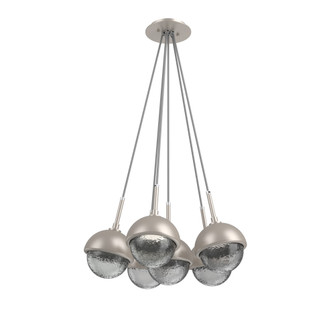 Cabochon Multi Light Pendant Single Port Canopy Beige Silver (1289|CHB0093-0F-BS-S-C01-L1-MS)