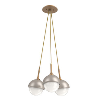 Cabochon Multi Light Pendant Single Port Canopy Novel Brass (1289|CHB0093-0E-NB-WL-C01-L3-BS)