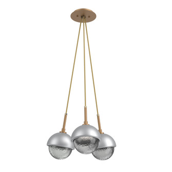 Cabochon Multi Light Pendant Single Port Canopy Novel Brass (1289|CHB0093-0E-NB-S-C01-L1-CS)