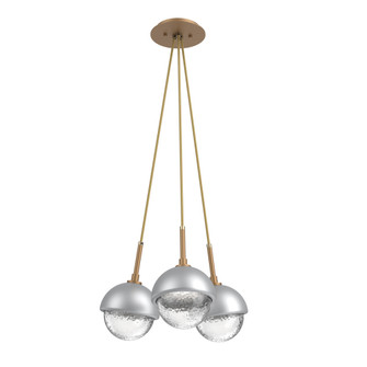 Cabochon Multi Light Pendant Single Port Canopy Novel Brass (1289|CHB0093-0E-NB-C-C01-L3-CS)