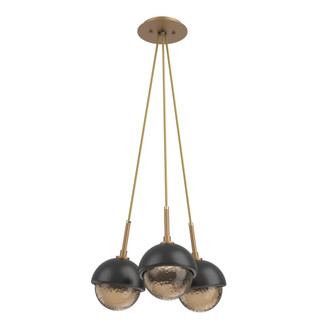 Cabochon Multi Light Pendant Single Port Canopy Novel Brass (1289|CHB0093-0E-NB-B-C01-L3-MB)