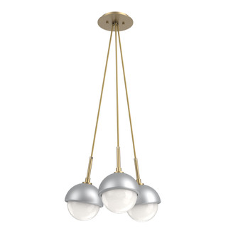 Cabochon Multi Light Pendant Single Port Canopy Gilded Brass (1289|CHB0093-0E-GB-WL-C01-L3-CS)