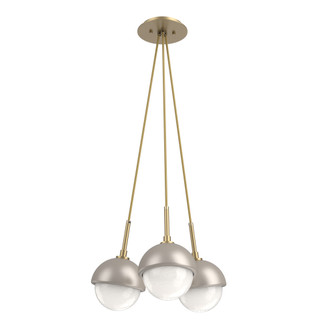 Cabochon Multi Light Pendant Single Port Canopy Gilded Brass (1289|CHB0093-0E-GB-WL-C01-L3-BS)