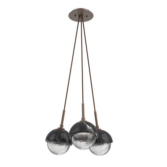 Cabochon Multi Light Pendant Single Port Canopy Burnished Bronze (1289|CHB0093-0E-BB-C-C01-L3-BM)
