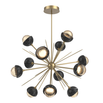 Cabochon Chandelier Large Pendant Gilded Brass (1289|CHB0093-0B-GB-A-001-L3-BM)