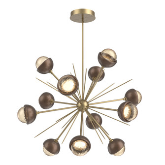 Cabochon Chandelier Large Pendant Gilded Brass (1289|CHB0093-0B-GB-A-001-L3-BB)