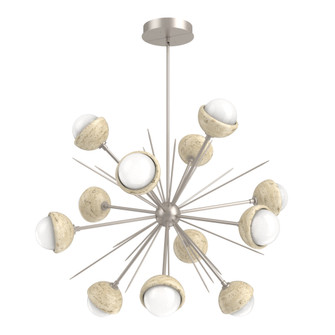 Cabochon Chandelier Large Pendant Beige Silver (1289|CHB0093-0B-BS-WL-001-L3-TR)