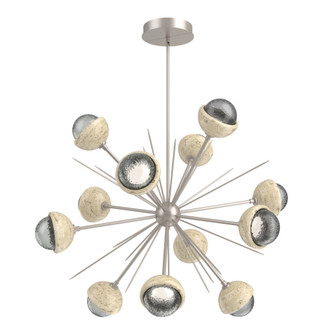 Cabochon Chandelier Large Pendant Beige Silver (1289|CHB0093-0B-BS-S-001-L3-TR)